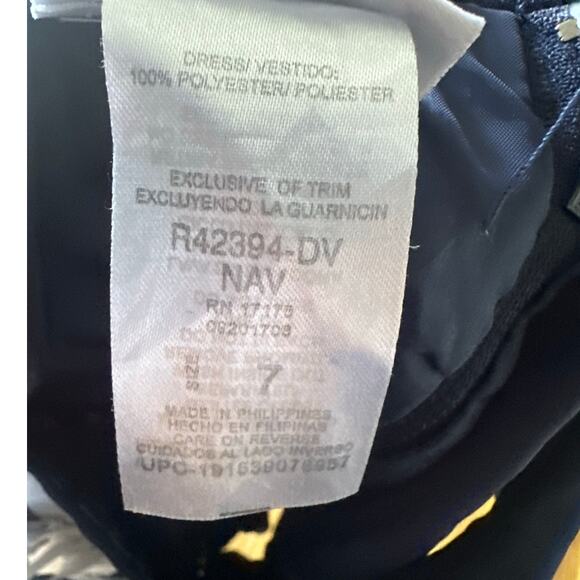 Bonnie Jean Girls’ Navy & White Sailor Dress – Size 7 - Picture 6 of 6